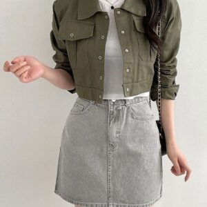 Yukio Jacket Crop - Pakaian wanita